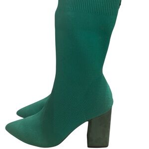 Green Women's Heeled Boots 7M